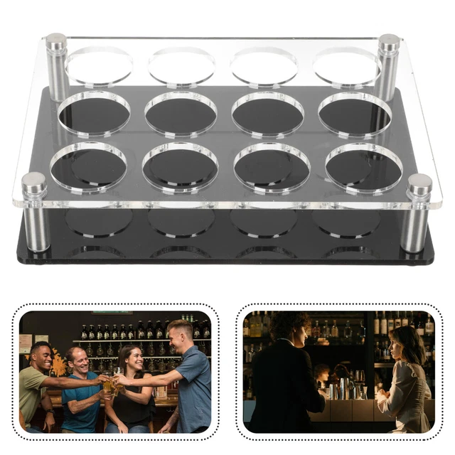Shot Glasses Tray Tray Wine Cup Rack Wine Rack Multi-slots Shot Glasses Rack