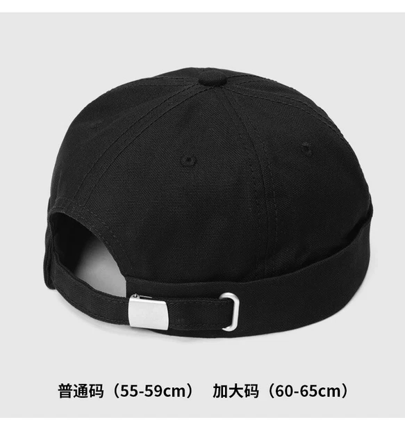 Men's Women's Brimless Docker Cap Skullcap Sailor Cotton Retro Adjustable Beanie