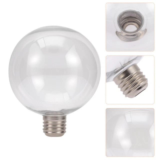 6 piezas Plástico Claro Bombilla Luz de Navidad Colgante Fiesta Colgante