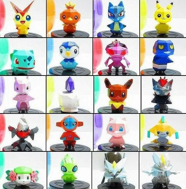 Japanese POKeMON Rumble U NFC 20 Figure Set w/ Gashapon BRAND Japan New