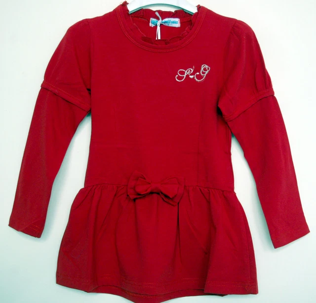 Vestito Abito Bambina Bimba Autunno Cotone Taglie 6/16 Anni