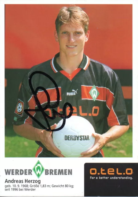 Autogramm - Andreas Herzog (Werder Bremen) - 1998/1999