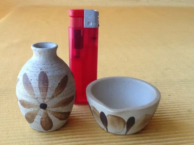 70´ Sgrafo Modern aus dem Nachlass Peter Müller Keramik Mini Vase & Schale