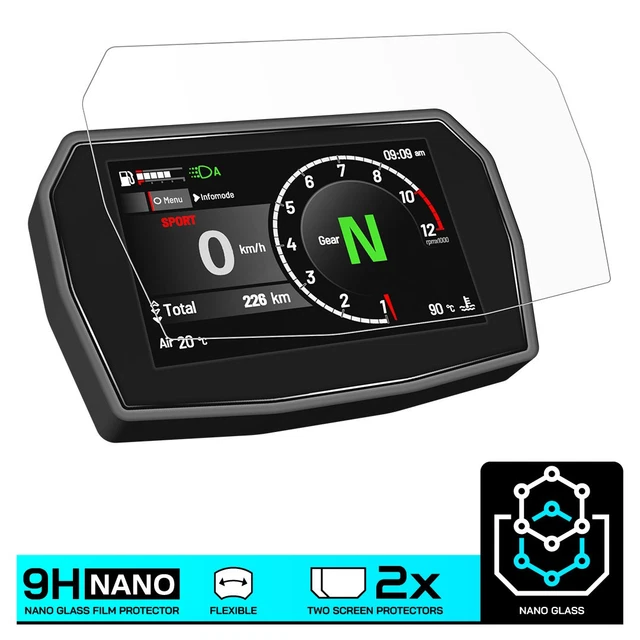 Pellicola Protettiva Display Ducati Supersport 900 - Nano Glass 9H, Antigraffio E Antiriflesso - Foto 3