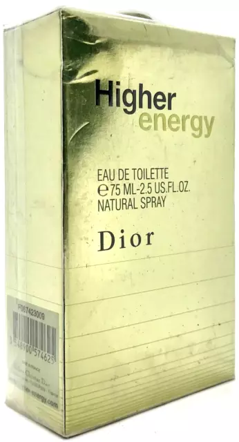 CHRISTIAN DIOR HIGHER ENERGY EAU DE TOILETTE SPRAY MEN 2.5 Oz / 75 ml VINTAGE!!!