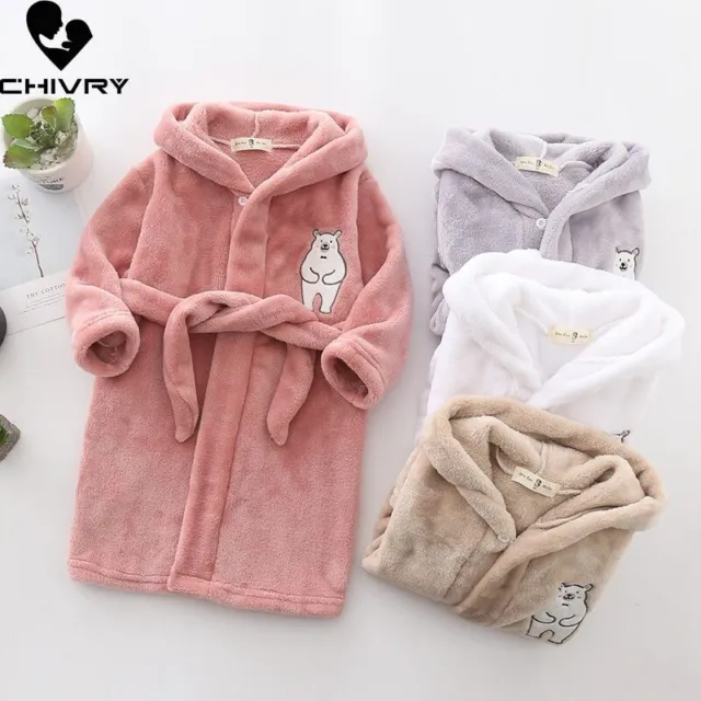 New Autumn Winter Hooded Bathrobe Bath Rabbit Panda Long Sleeve Towel Robe