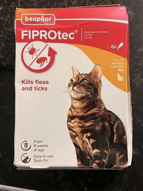 Curated visual reference: Visual Reference: Cat Flea Treatment Beaphar Fiprotec Spot On Flea Tick Solution