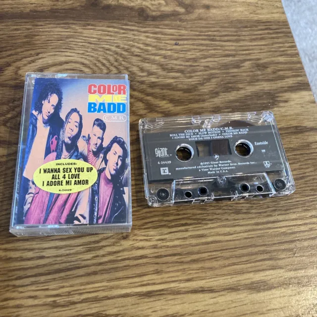 Color Me Badd CMR Cassette Hype Sticker , 1991 Giant Records, Reprise