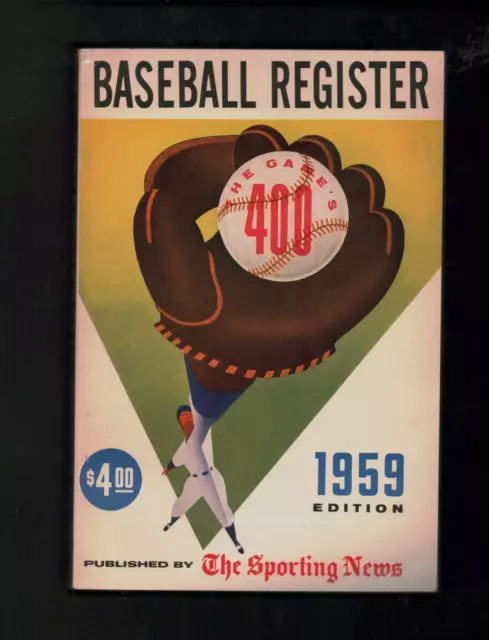 1959 Original The Sporting News Baseball Register Guide (402170)