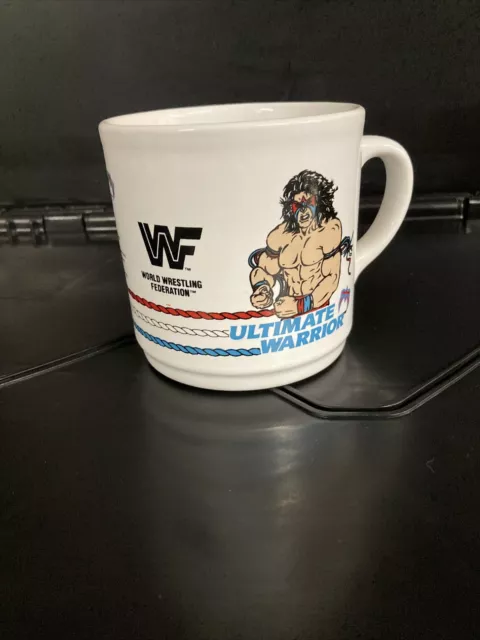 WWF Ultimate Warrior Mug 1991 WWE WrestleMania