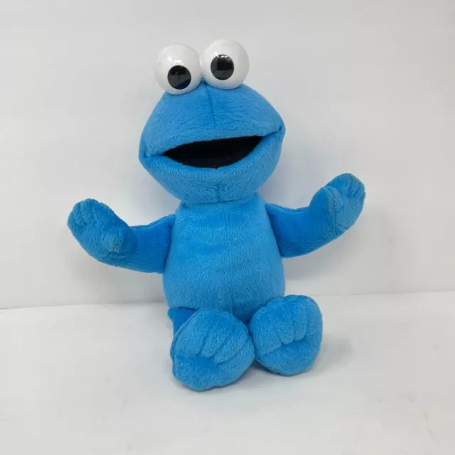 COOKIE MONSTER Fisher Price 11.5” Plush 2004 Sesame Street MUPPETS Blue Lovie
