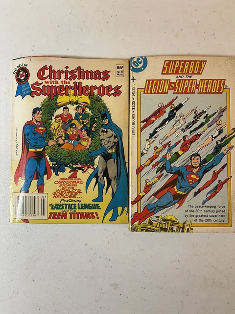 DC Superboy and The Legion of Super-Heroes Paperback 1977 and The Best of DC Vol