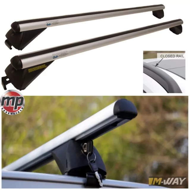 MWay Locking Aluminium Car Cross Roof Bars for Suzuki Vitara (Flush Solid Rails)