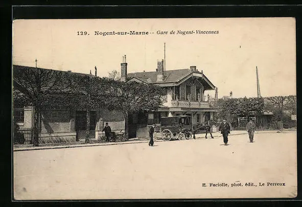 CPA Nogent-sur-Marne, Gare de Nogent-Vincennes