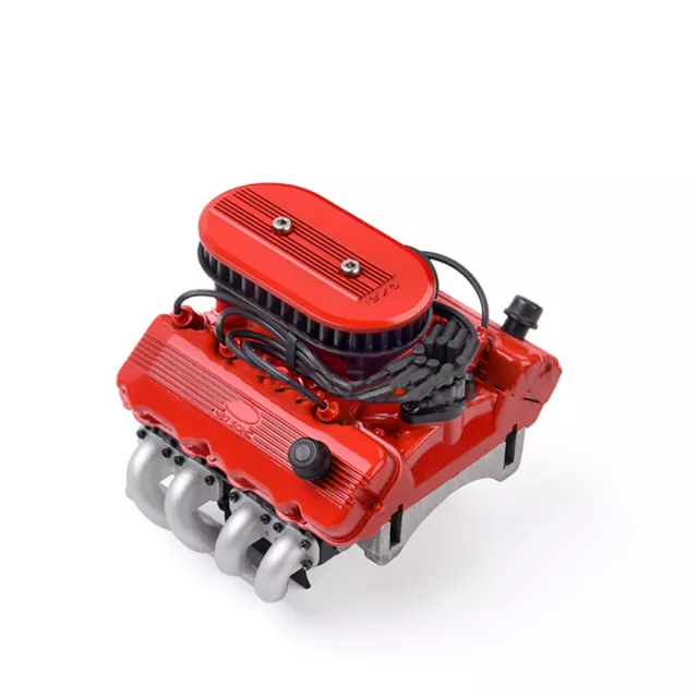 F76 SOHC V8 Engine Motor Fan for 1/10 TRAXXA TRX4 TRX6 G500 SCX10 RC Crawler Car