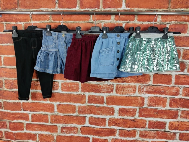 Pacchetto Bambine Età 18-24 Mesi Next Gap H&M Gonne Leggings Corda Paillettes 92Cm