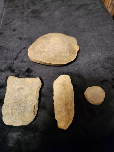 Authentic Native American Artifacts Game Stones Tools Scarper Arrowheads