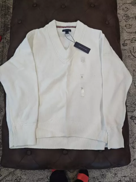 Tommy Hilfiger White Womens Sweater