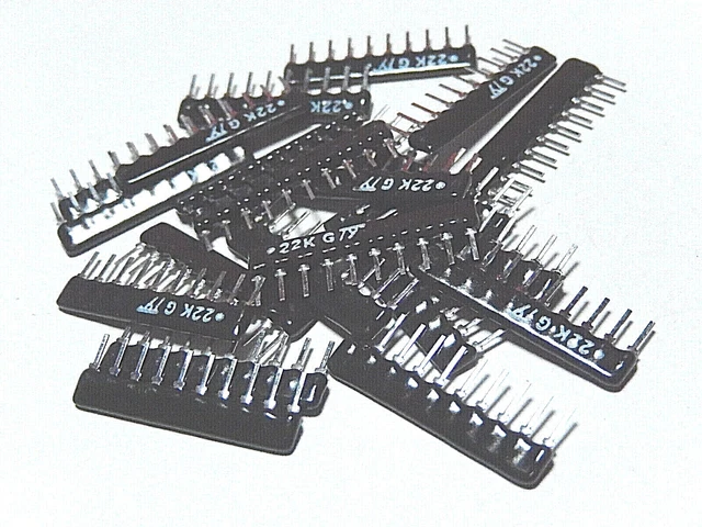 2.2K 2K2 10 X 8 Commoned Resistor Network 9 PIN SIL Single In - Foto 4