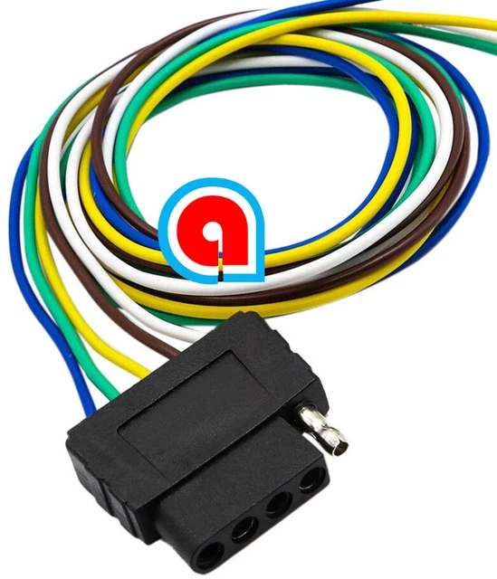 5WAY, 36& FLAT Female Wire Harness Wiring for RV Boat Trailer 6.25