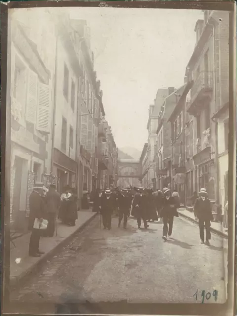 France, Hôtel des Sources à identifier  Vintage silver print. Tirage argentiqu