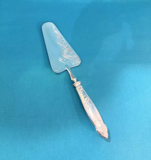 Pelle à tarte BOULENGER modèle TULIPE métal argenté ART NOUVEAU couvert service
