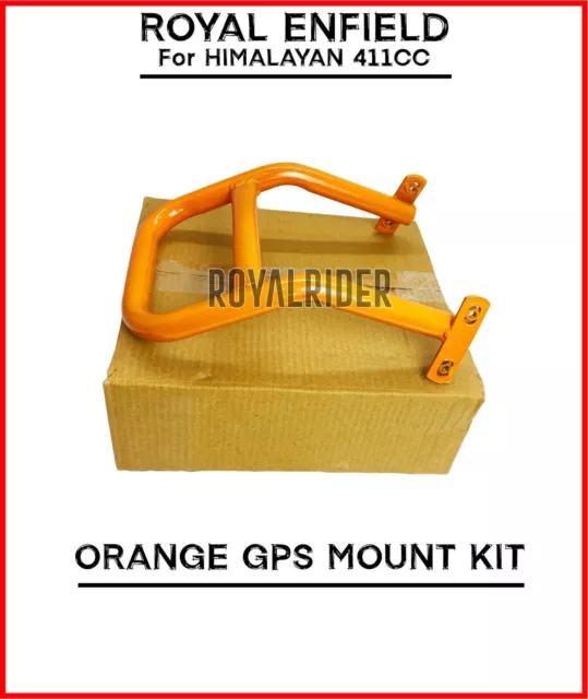 Convient à Royal Enfield "Kit de montage GPS orange pour HIMALAYAN 411cc"
