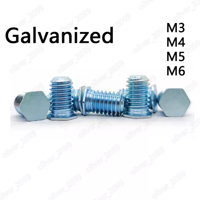 Galvanized Steel Hex Head Pressure Riveting Screws Bolts M3 M4 M5 M6