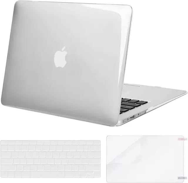 Plastic Hard Shell Case & Keyboard Cover Skin & Screen Protector Macbook Air 13