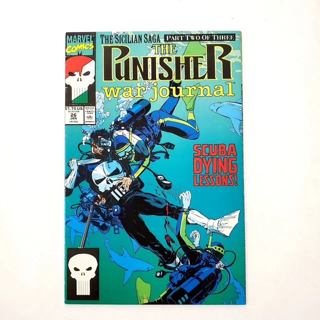 Punisher War Journal #26 (1988 Series) Direct Vol. 1 Marvel Comic Book Jan 1991