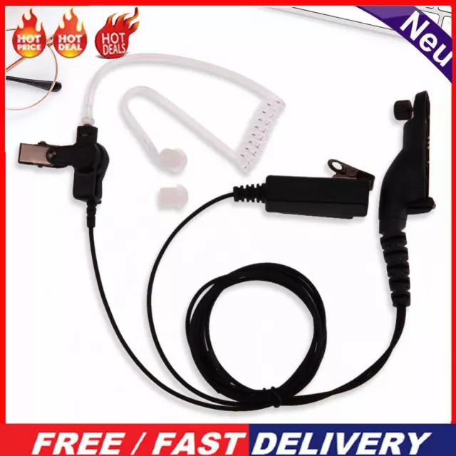 Air Acoustic Tube Earpiece PTT Mic Headset for XiR P8668 P8268 APX