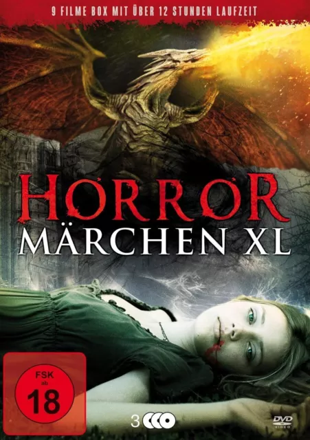 Horror Märchen XL - 9 Filme - über 12 Stunden Laufzeit - 3 DVD's/NEU/OVP FSK18