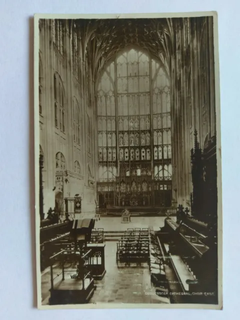 Gloucester Cathedral Vintage B&W Postcard 1917 Choir East