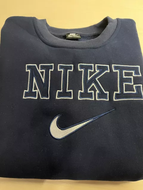 felpa nike vintage blu