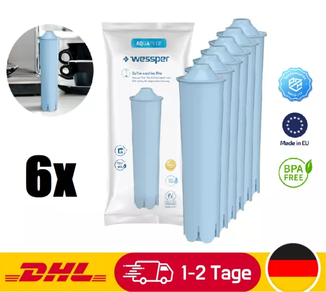 6x Wasserfilter ersatz von Jura Blue, kompatibel mit ENA, Impressa, Giga Series