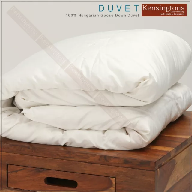 LUXURIOUS HUNGARIAN GOOSE DOWN Duvet Comforter  Cotton Cover Quilt Size KING