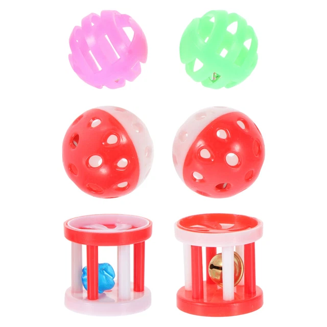 2 Sets Vogel Roller Rasseln Spielzeug Pet Vogel Biss Spielzeug