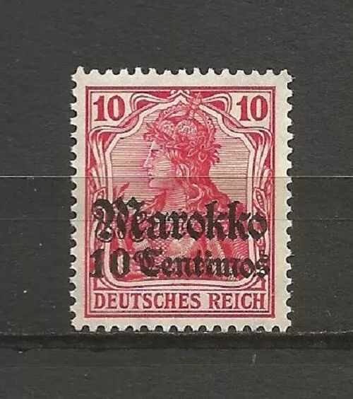 Reich Auslandspostamt kolonien Marokko 1911 Mi 48 10 c MH*