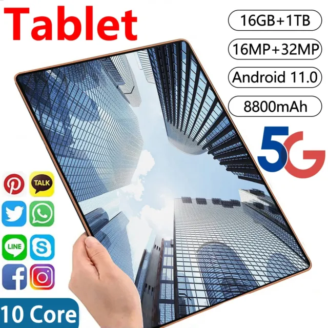 14 Inch Android 13 Tablet PC 16GB+512GB Bluetooth Keyboard 12900mAh  16MP+24MP