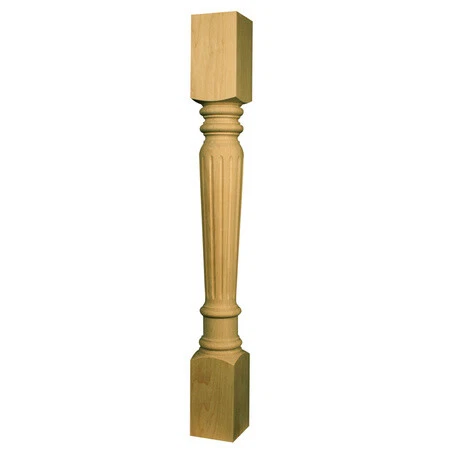 OSBORNE WOOD PRODUCTS 1764SPC 35 1/2 x 4 Fluted Islander in Spanish Cedar