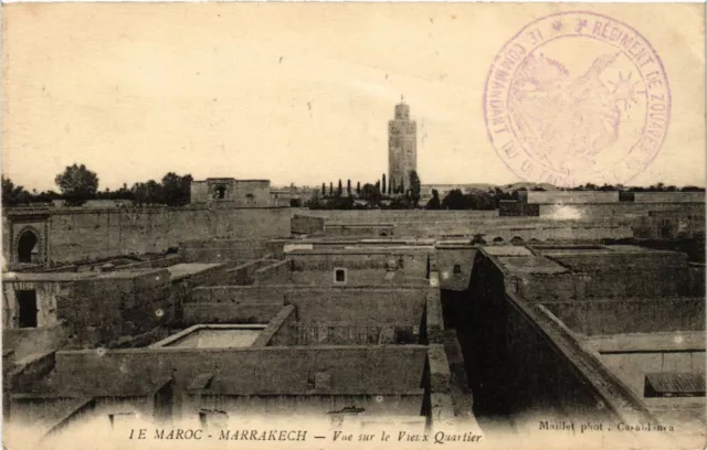 CPA Maroc Marrakech - Vue sur le Vieux Quartier (280772)
