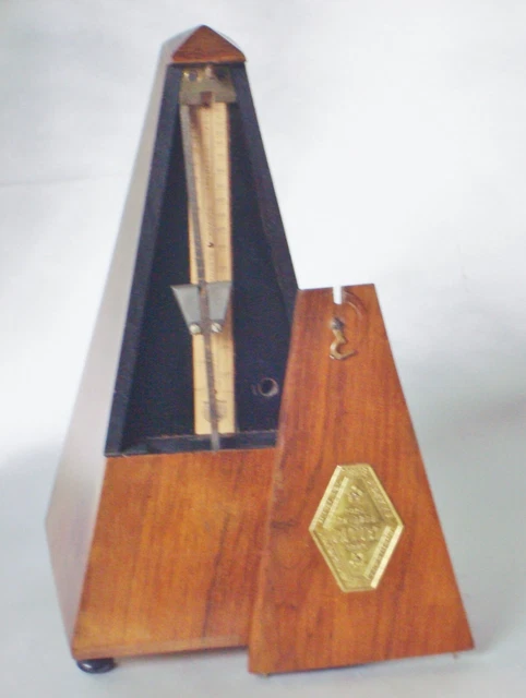 TRES ANCIEN METRONOME MAELZEL PAQUET FRANCE  en NOYER 1815-1846 3