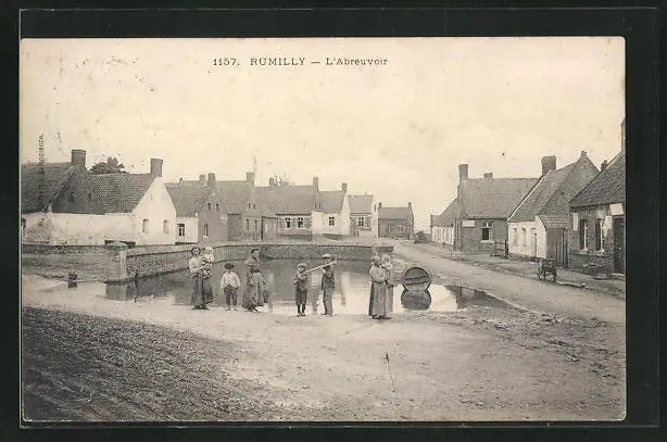 CPA Rumilly, L´Abreuvoir, vue de la rue an der Wasserstelle 1915