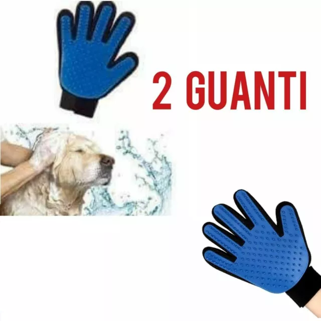True Touch Guanto Spazzola  Elimina Peli Per Cani E Gatti 2 Paia Cane Gatto Pet