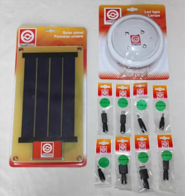 Rechargeable Solar Light & Panel Kit - Ideal for Camping, Festival - Garden Shed