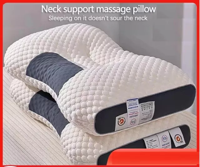 Protector Almohada Ortopédico Central Cuello Cervical Ayuda Dormir Soja El Hogar