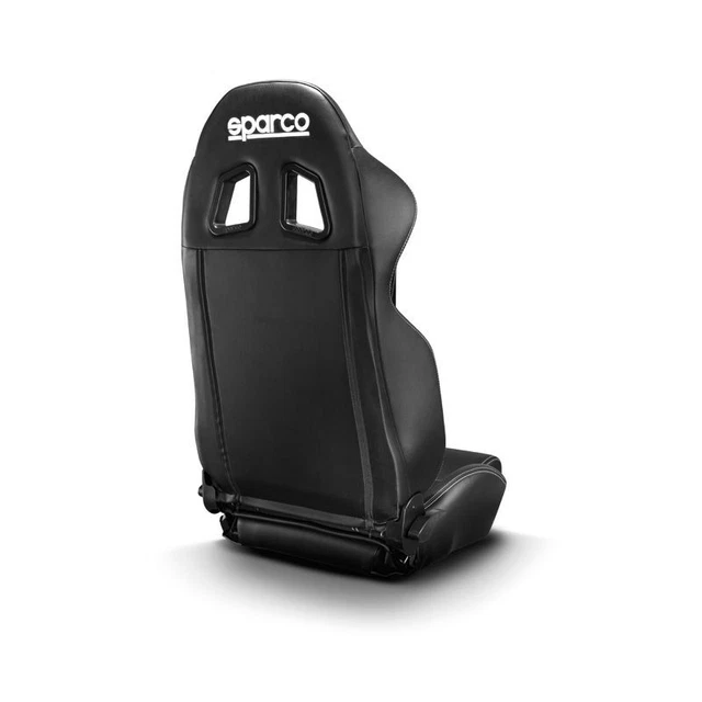 Siège Baquet De Sport Réglable Sparkly Luxury Racing (2 Places + Glissières) - Noir, Neuf