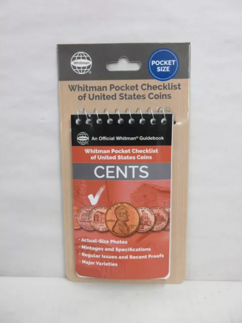 Whitman Guide Book Pocket Size Checklist of United States Coins Cents Pennies