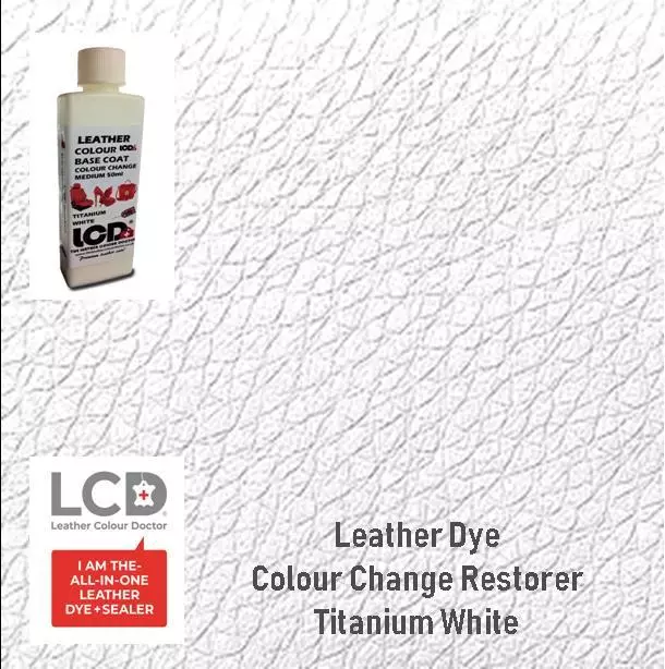 Leather colour restorer paint / dye for repair and recolour of leather Sofas.