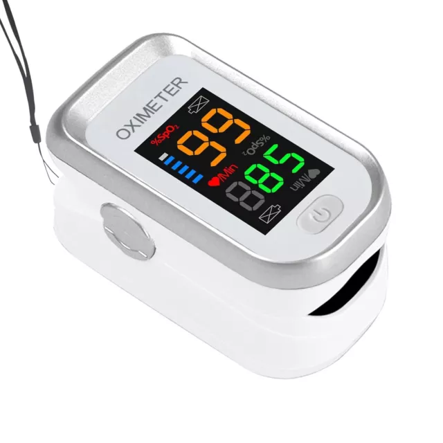 Pulse Oximeter Fingertip, SPO2 Pulse Oximeter Approved UK, with LED Large Scree